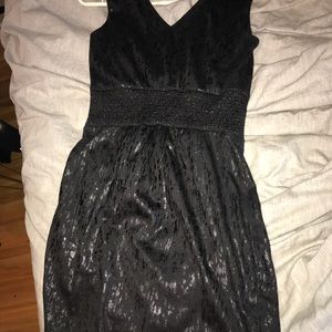 Black dress that hits above the knees
